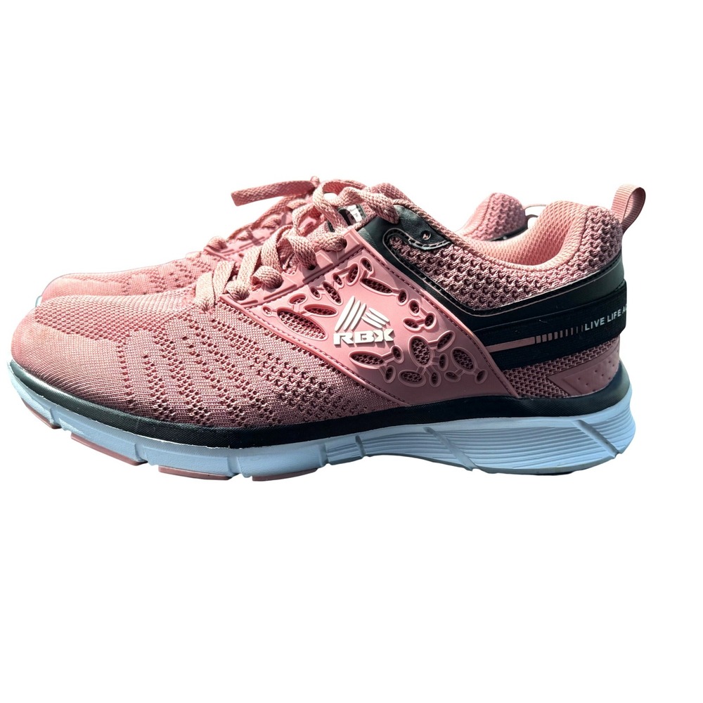 RBX Active Women's Running Shoe, Lace Up Knit Mesh Flexible Lightweight Sneaker